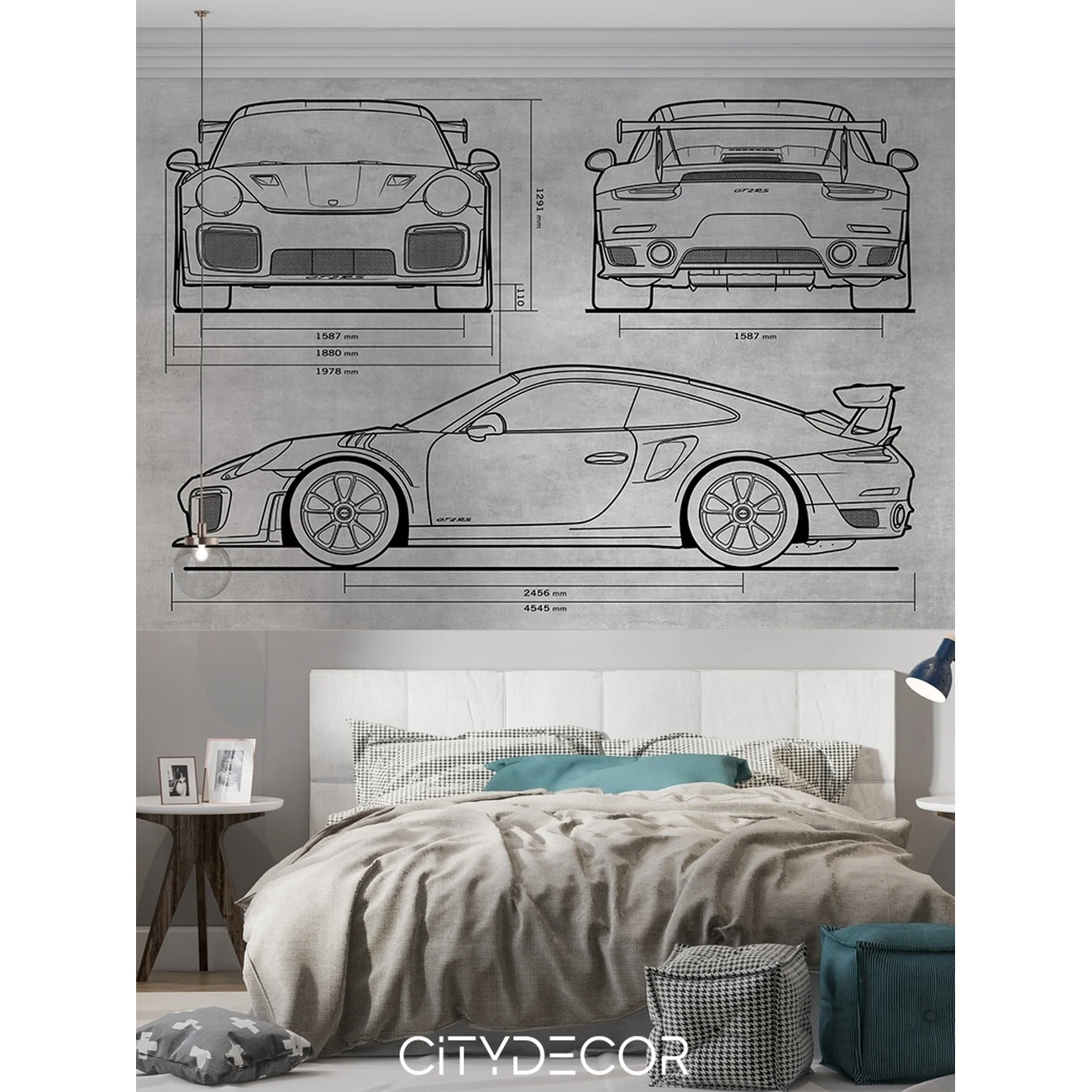 Фотообои рулонные Citydecor Technic 28 на флизелиновой основе 200x140 см